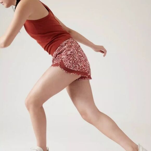 🐢 Athleta Mesh Racer Run High Rise 3" Short Size XS NWOT - Picture 3 of 14